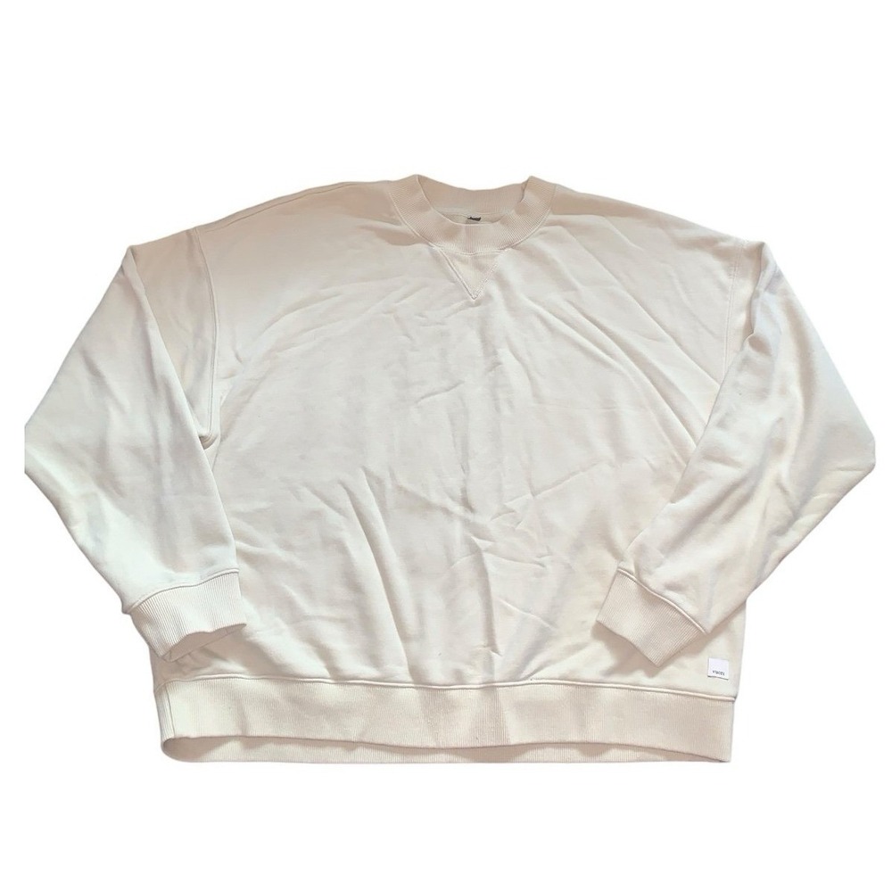 Vuori Sedona Weekender Crewneck Sweatshirt Cream Ivory Oversized Large VW278